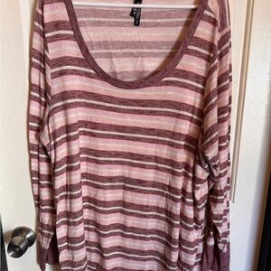 Torrid Multicolor Striped Long Sleeve Sleep Top